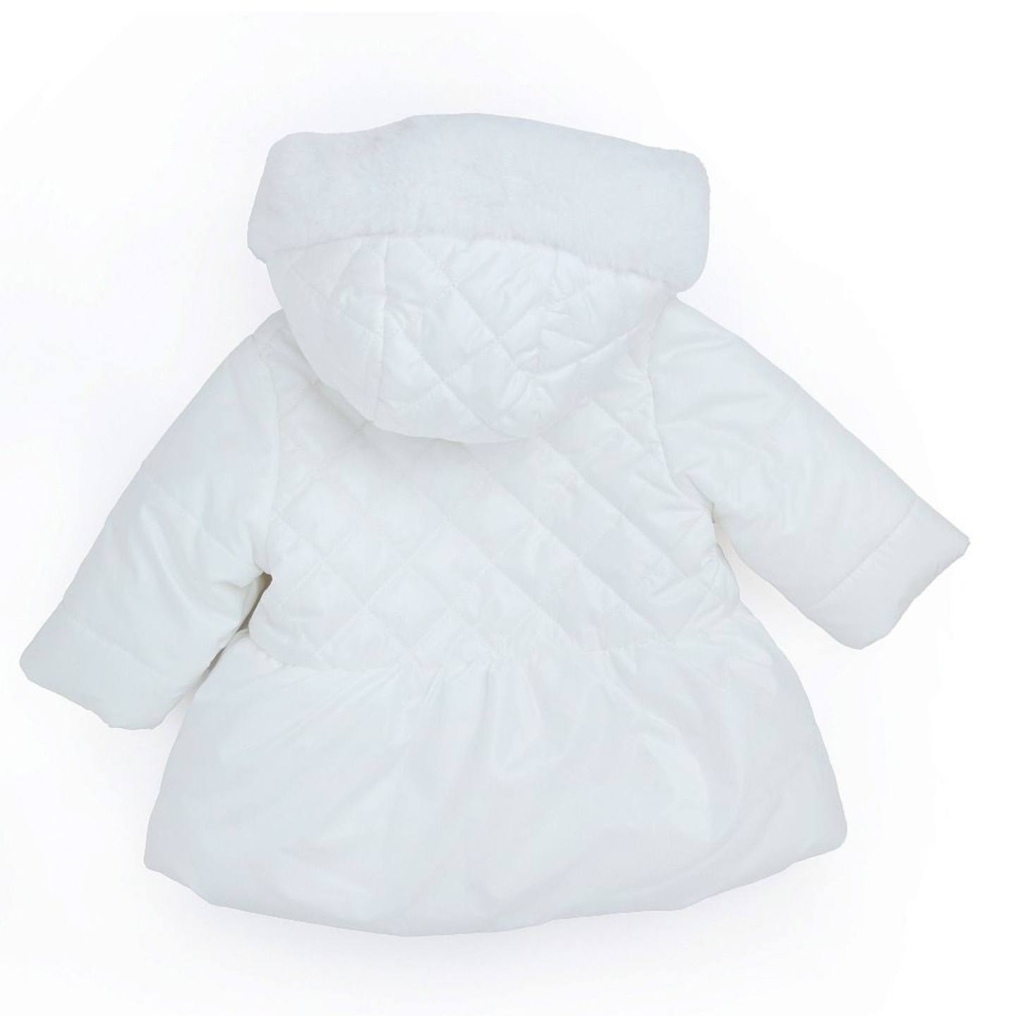 Sevva White Pearlised Coat With Hood