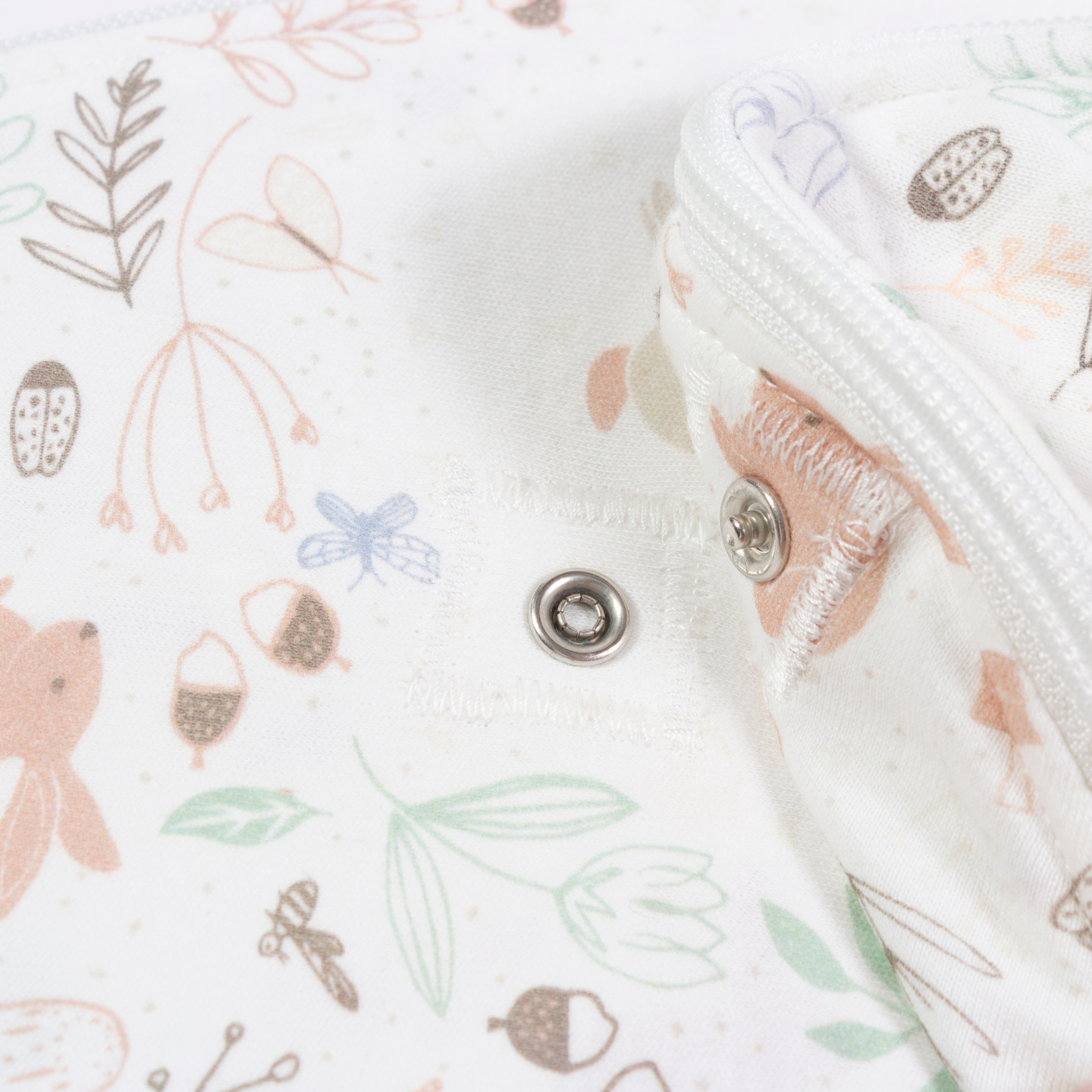 Purflo 2.5 Tog Swaddle To Sleep Bag - Storybook Nutmeg (0-4 Months)