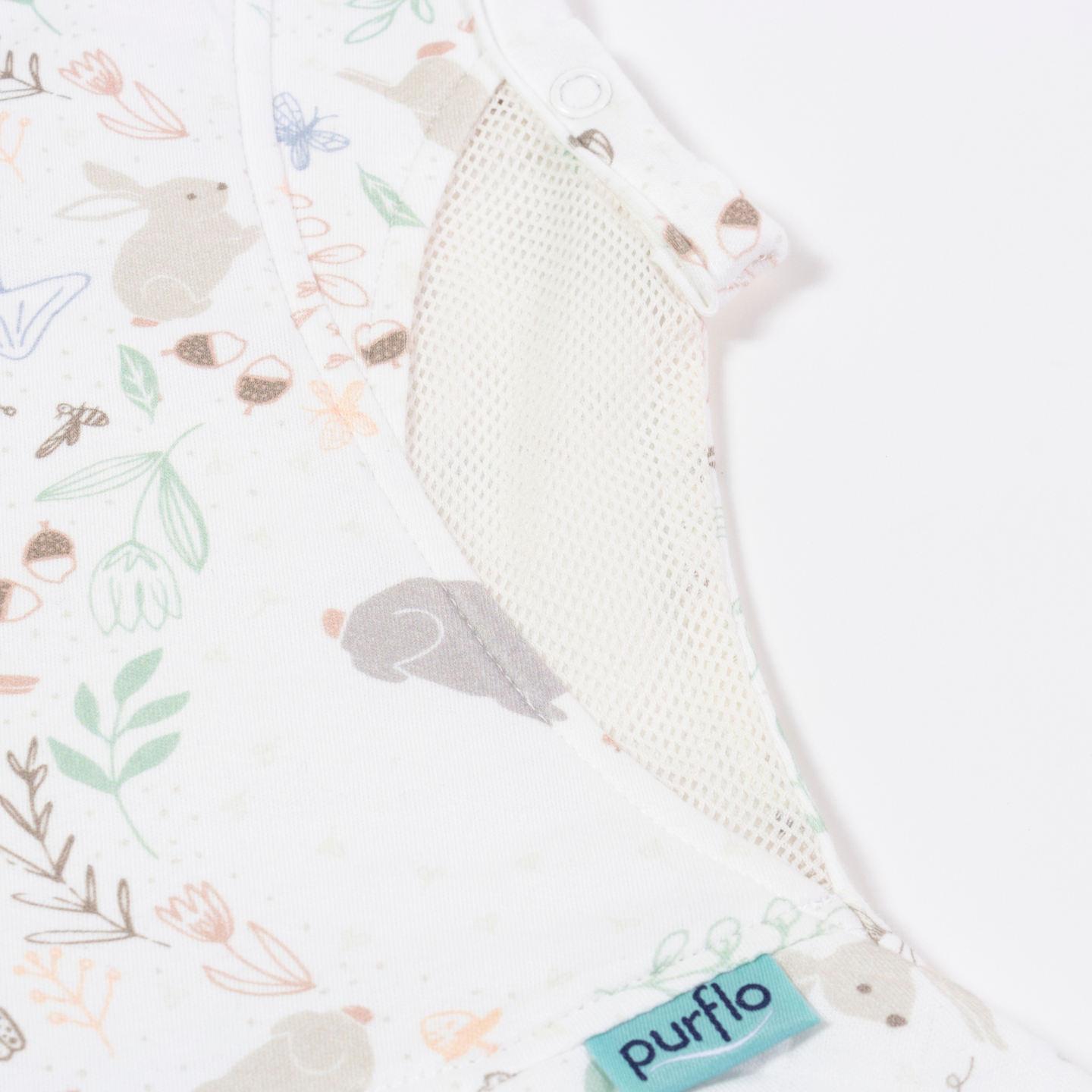 Purflo 2.5 Tog Swaddle To Sleep Bag - Storybook Nutmeg (0-4 Months)