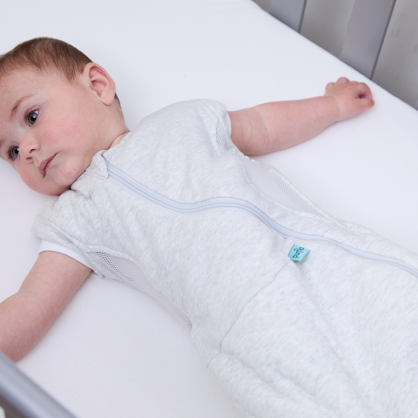 Purflo Cuddle To Sleep Bag - Minimal Grey (3-12 Months)