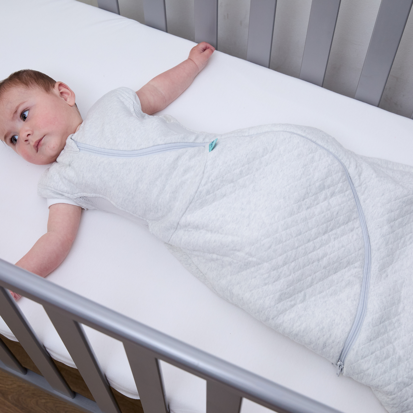 Purflo Cuddle To Sleep Bag - Minimal Grey (3-12 Months)