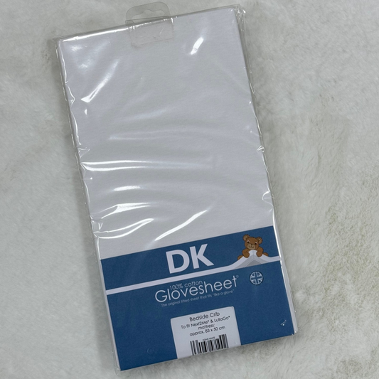 DK Fitted Next2Me Sheet 83 x 50cm - White