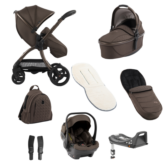 Egg3 Luxury 8 Piece i-Size Bundle - Chocolate Velvet