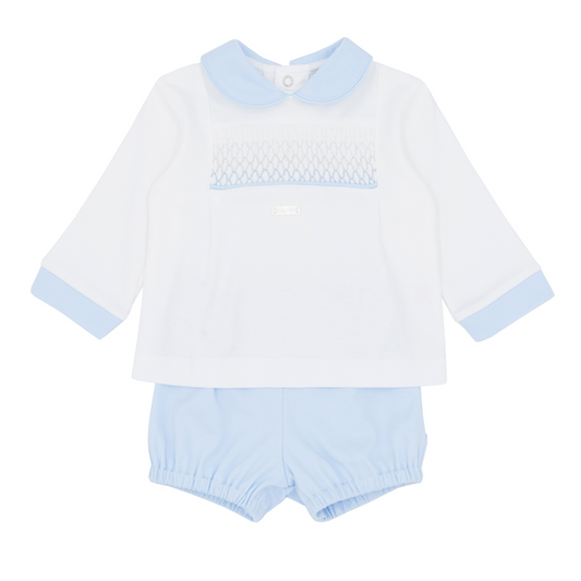 Amore Boys Blue Smock Jam Pant Set