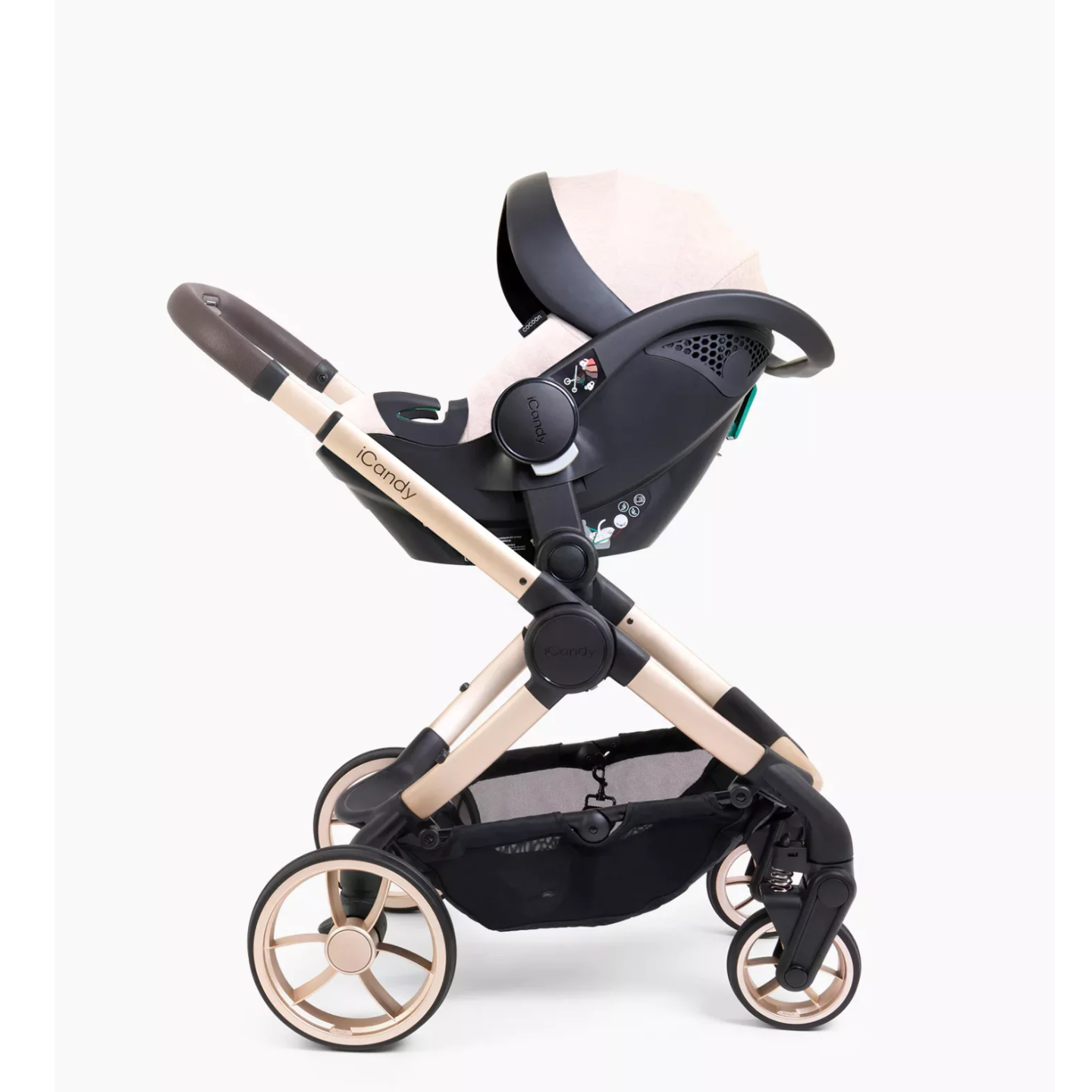 EX-DISPLAY iCandy Peach 7 Biscotti Complete Bundle With Cocoon Car Seat & Base