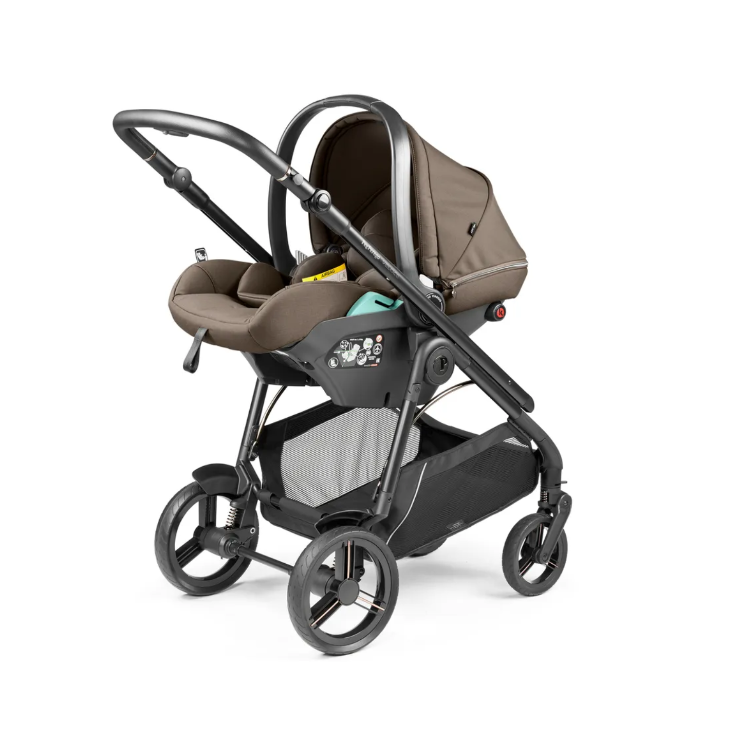 EX-DISPLAY Peg Perego Veloce Deluxe Pine Bark Travel System