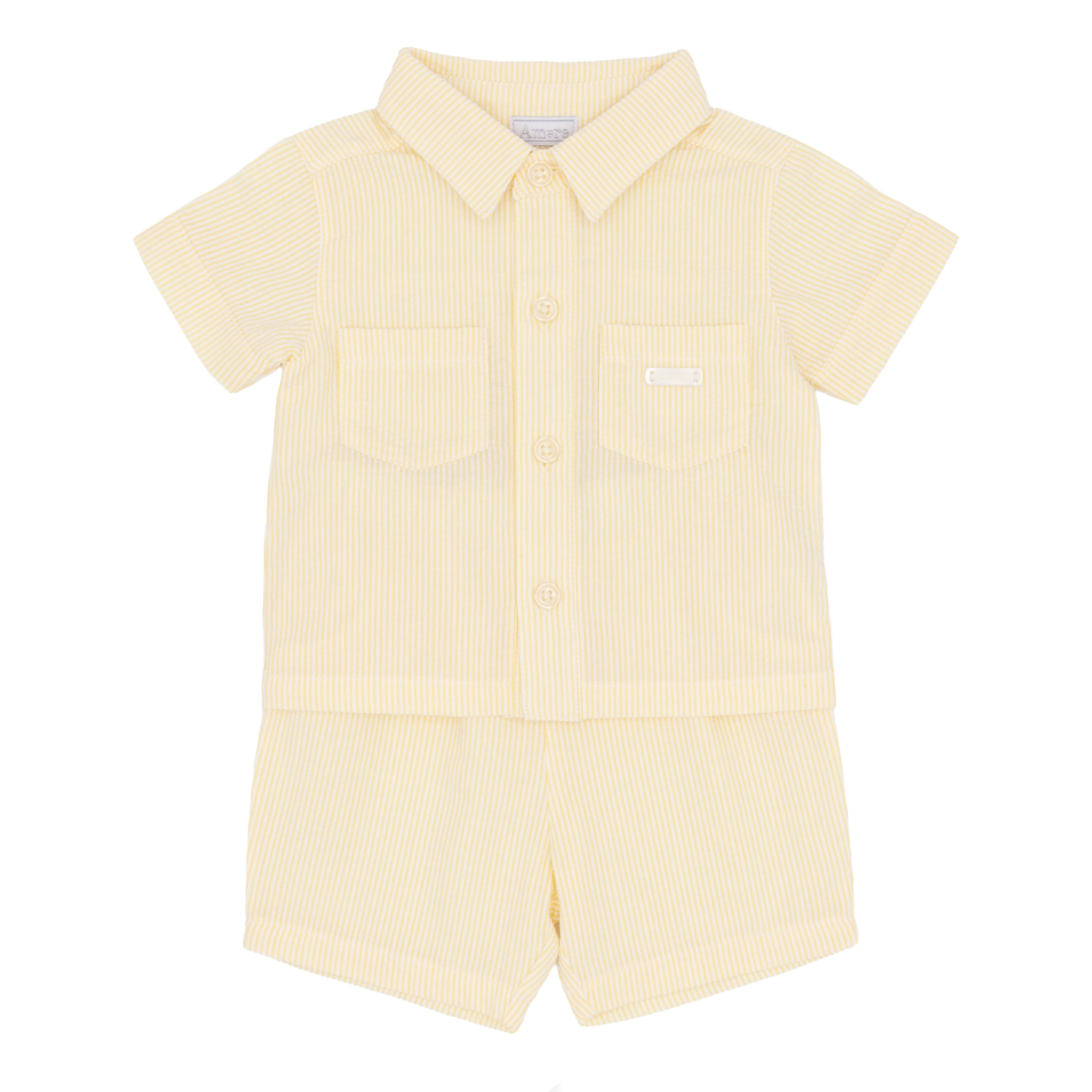 Amore Boys Lemon Shirt & Short Set