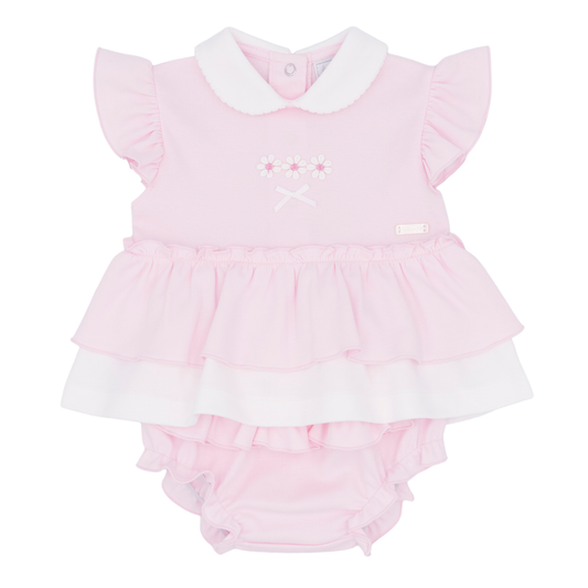 Amore Girls Pink Daisy Jam Pant Set