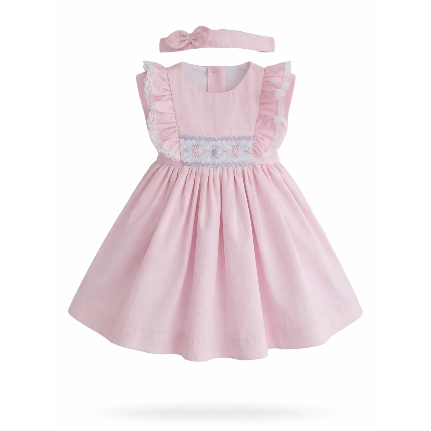 Pretty Originals Pink Smock Dress