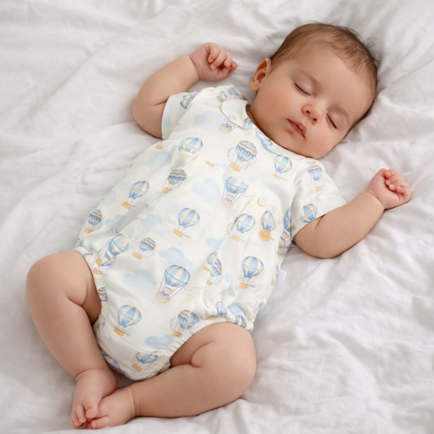 Deolinda Baby Boy Hot Air Balloon Romper