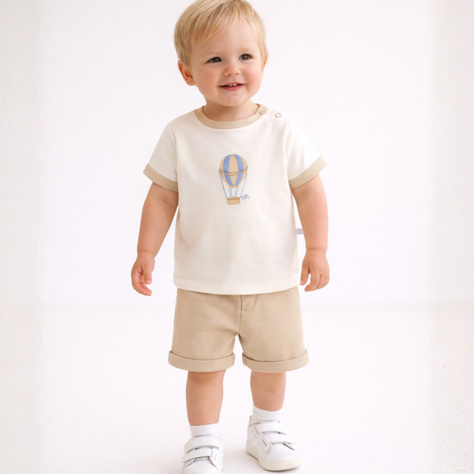 Deolinda Boys Hot Air Balloon Short Set