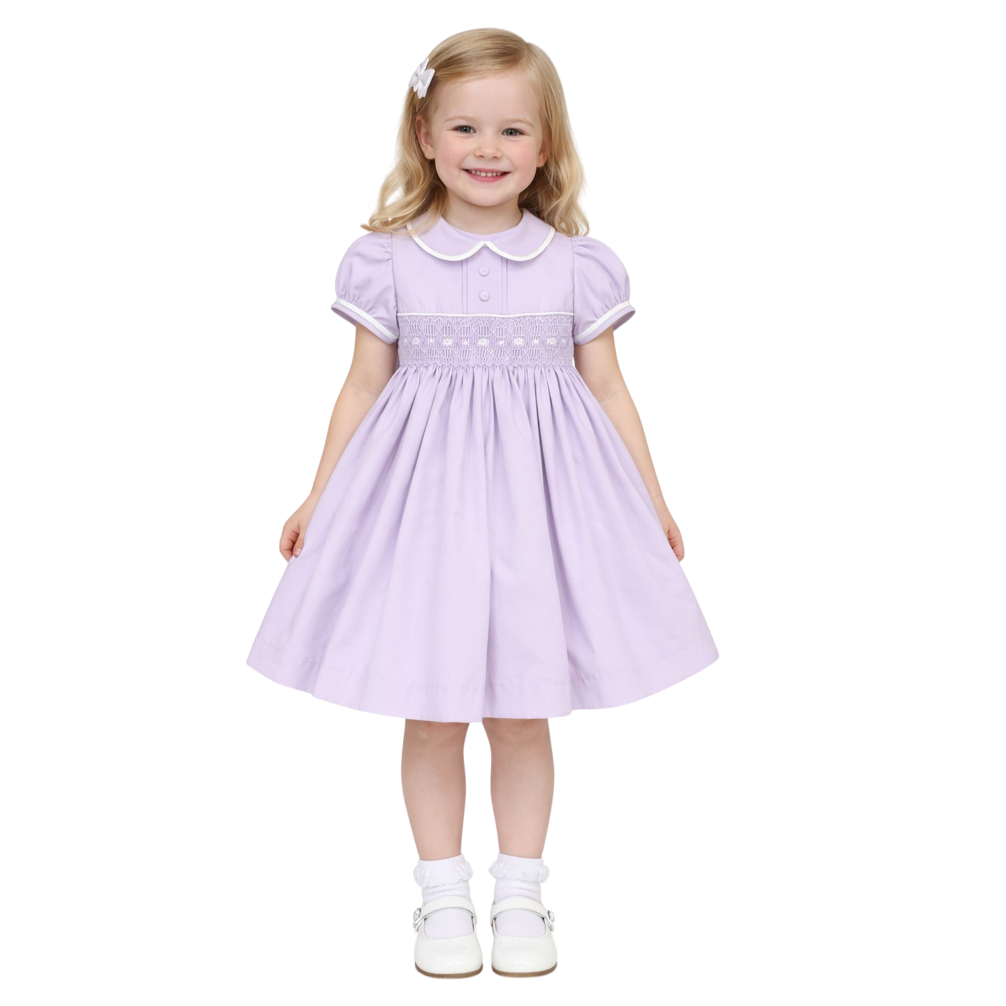 Pretty Originals Lilac Smock Dress
