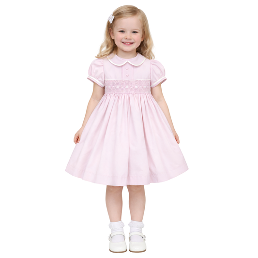 Pretty Originals Pink Smock Dress BD02289