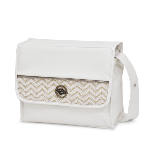 Bebecar Changing Bag Carre Square - White Woven (591)