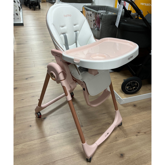 EX-DISPLAY Peg Perego Prima Pappa Follow Me Highchair - Mon Amour