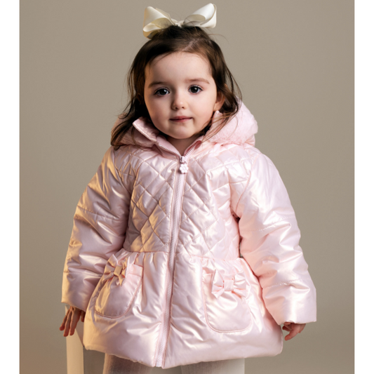 Sevva Pink Pearlised Coat With Hood