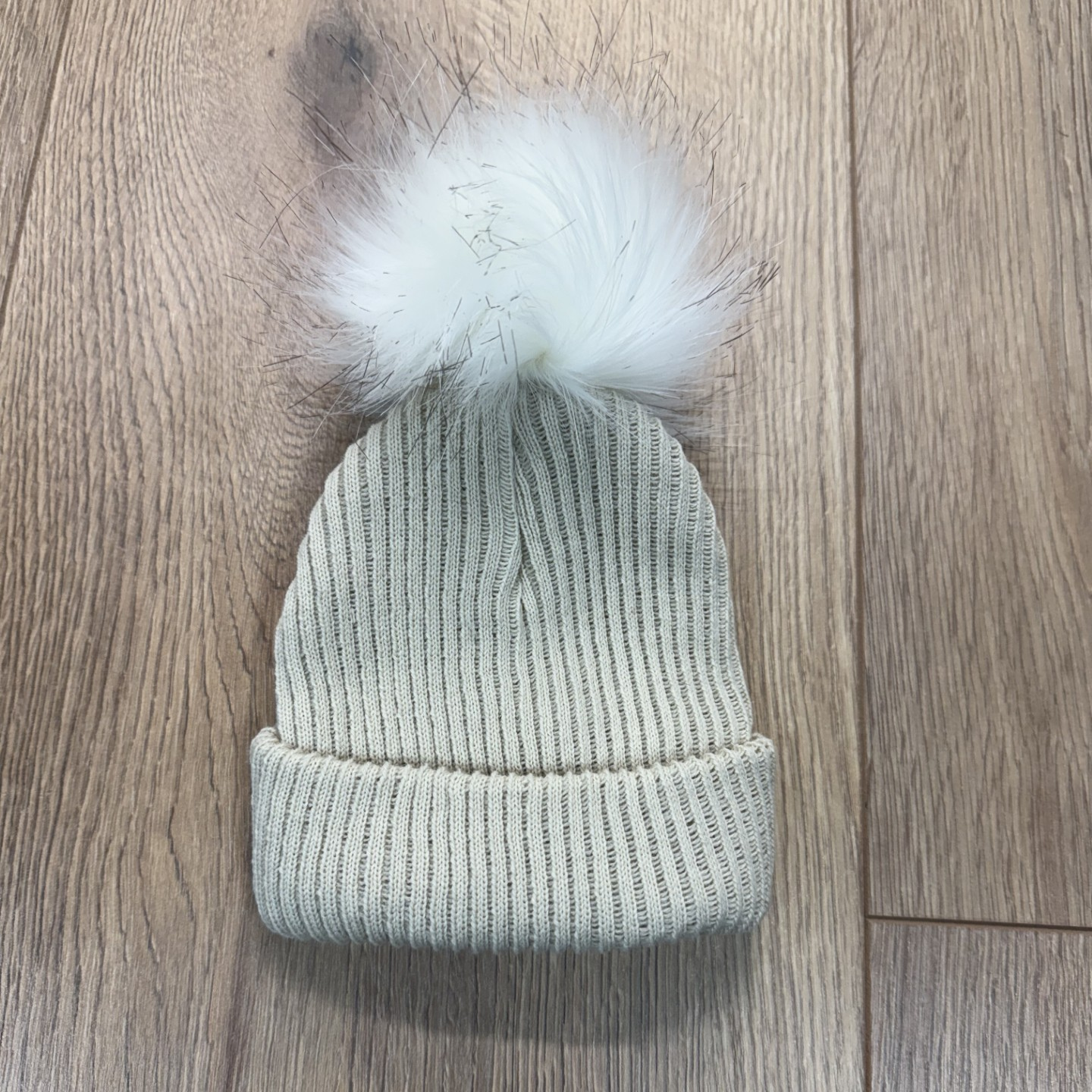 Baby 1st Size Pom Pom Hat