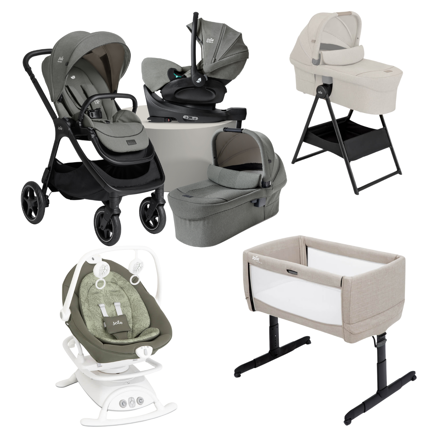 Joie Signature Finiti Flex Everything Bundle - Evergreen