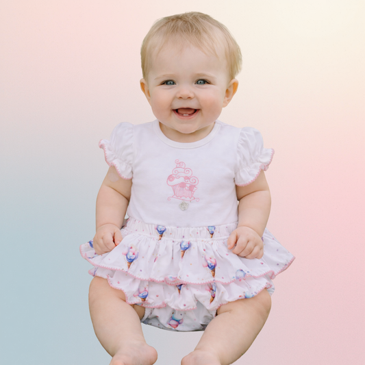 Deolinda Baby Girls Party Two Piece Ruffle Pant Set