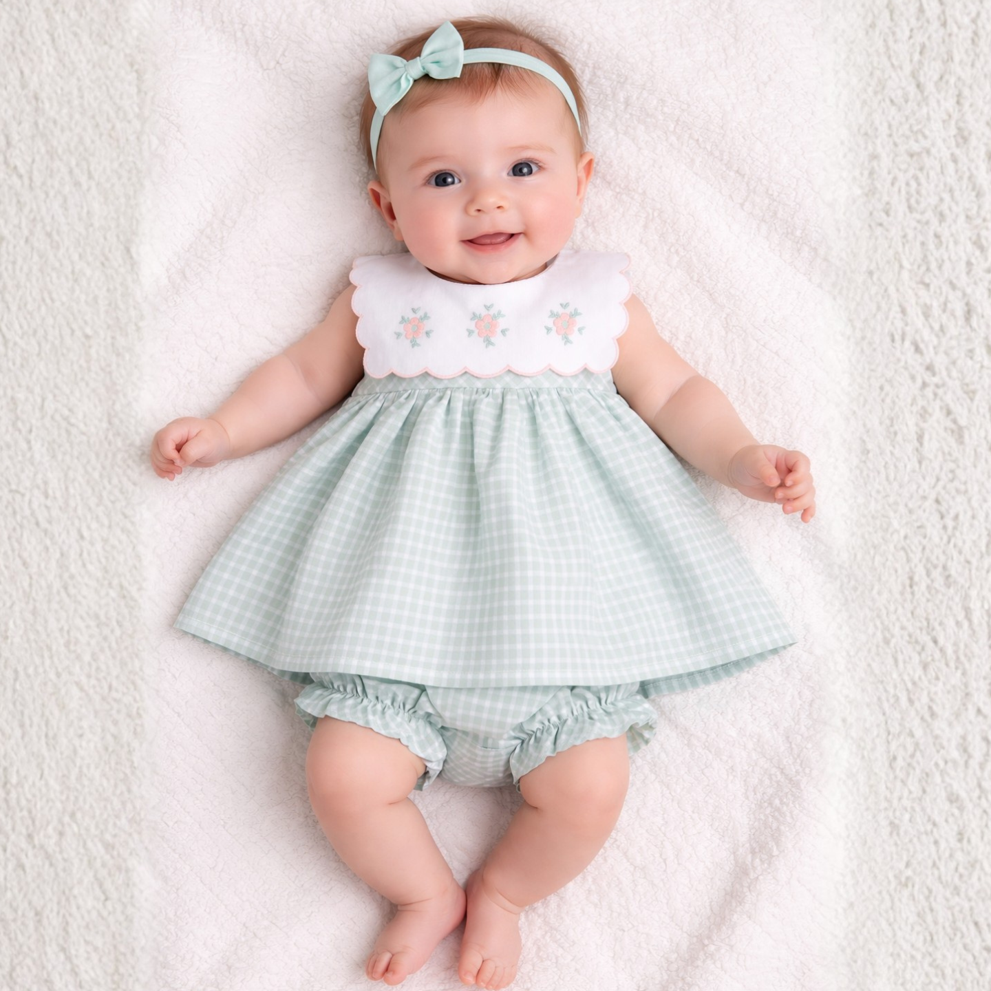 Deolinda Baby Girls Malibu Dress & Pant Set