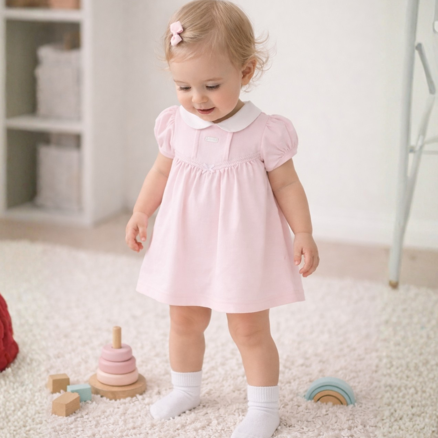 Amore Girls Pink Dress With Pants
