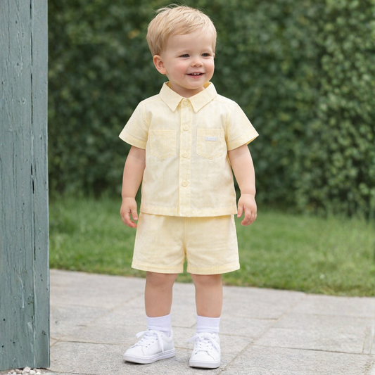 Amore Boys Lemon Shirt & Short Set