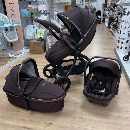 EX-DISPLAY Egg3 Luxury 8 Piece i-Size Bundle - Mulberry