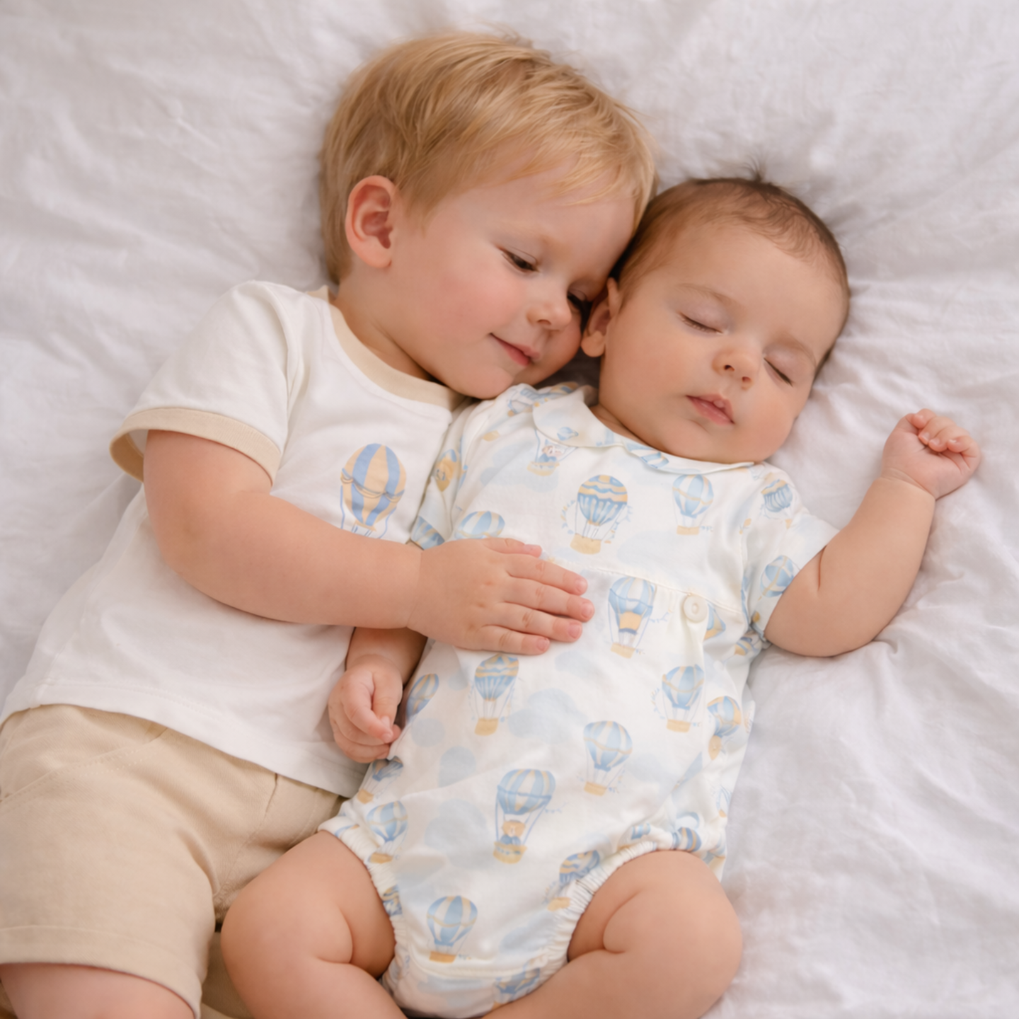 Deolinda Baby Boy Hot Air Balloon Romper