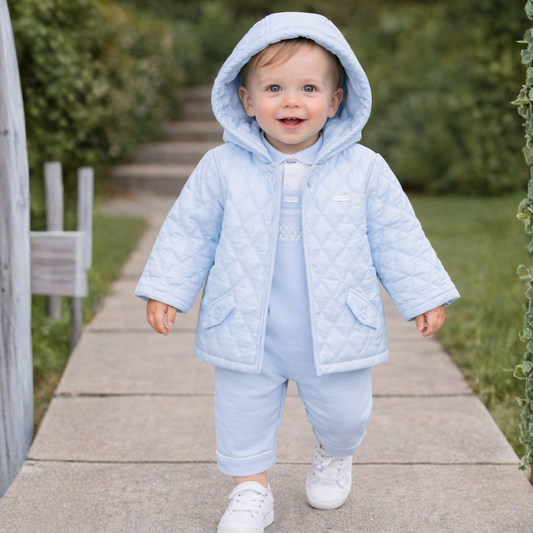 Amore Boys Blue Quilted Jacket
