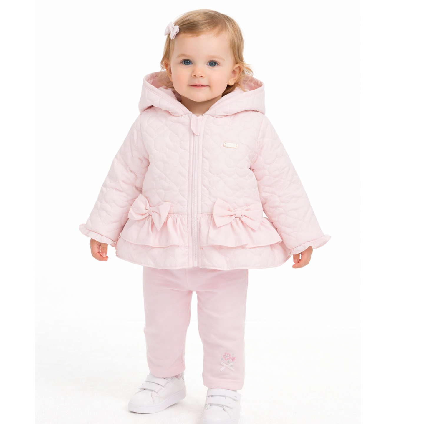 Amore Girls Pink Quilted Jacket