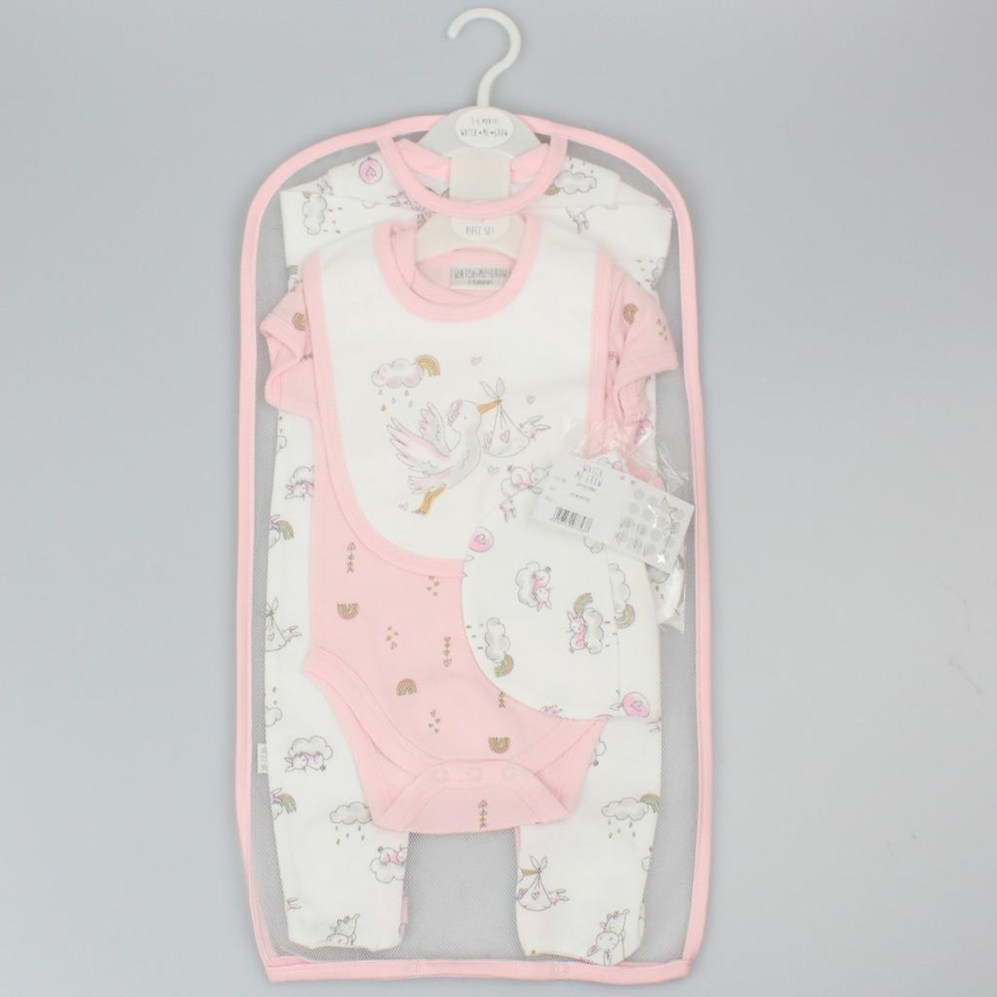 Baby Girls Rainbow Stork Layette Gift Set