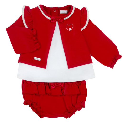 Amore Classic Red Jam Pant Set