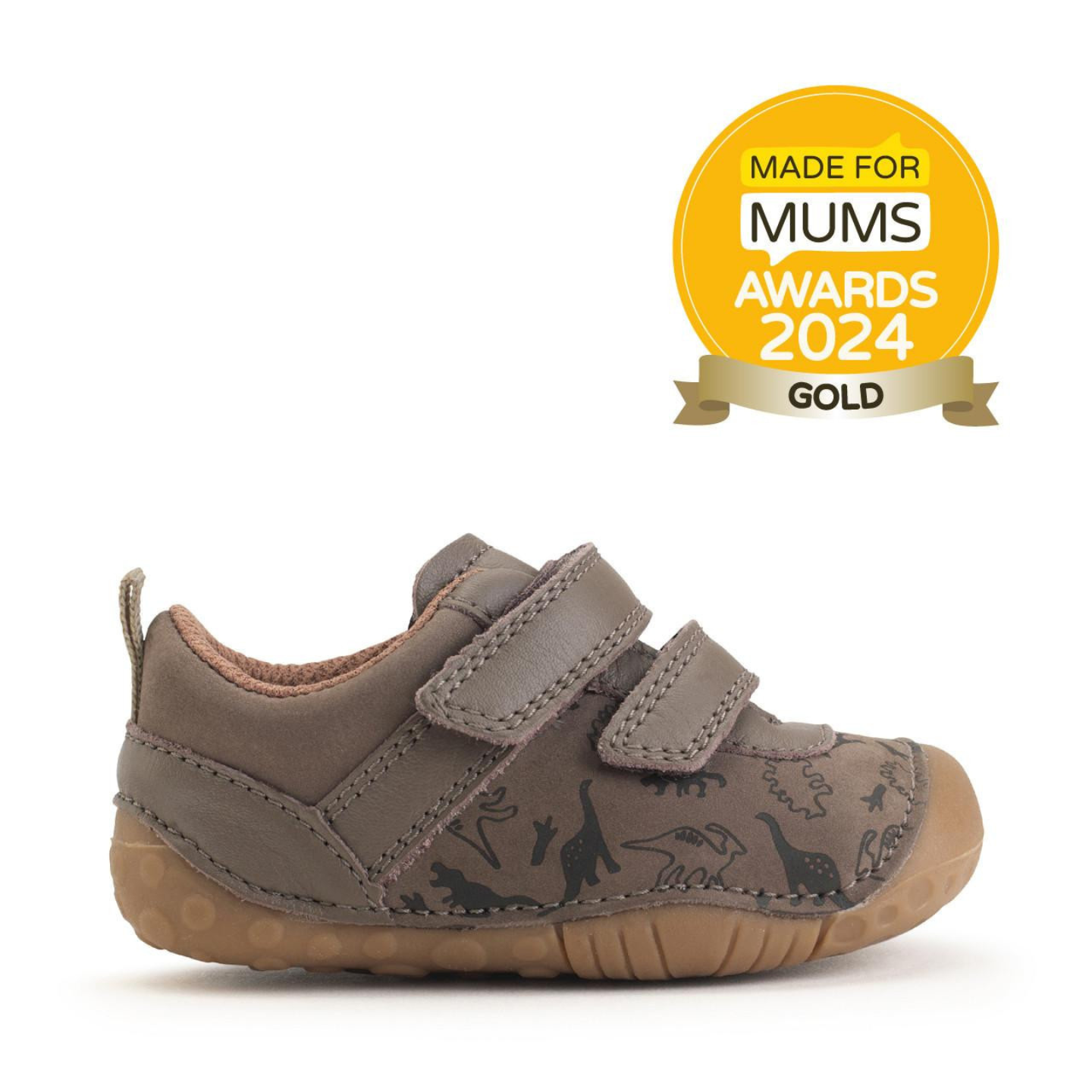 Start Rite Roar Taupe Dino Nubuck/ Leather Pre Walkers