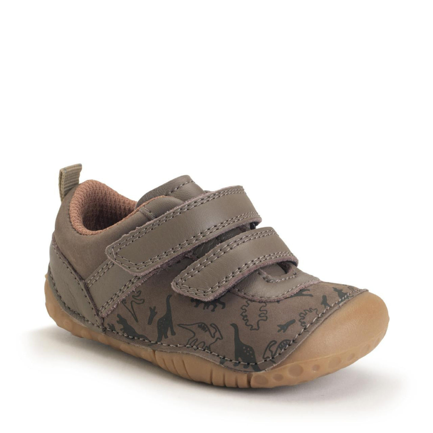 Start Rite Roar Taupe Dino Nubuck/ Leather Pre Walkers