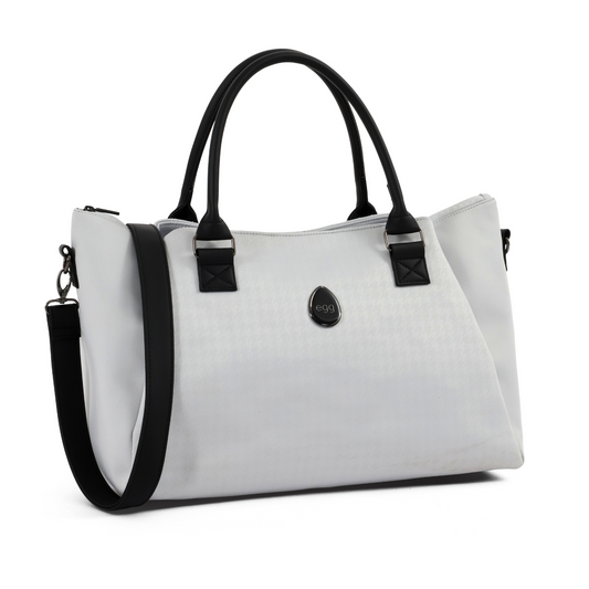 Egg3 Overnight Bag - Special Edition Houndstooth Silver