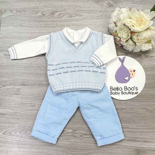 Pretty Originals Boys Three Piece Trouser Set