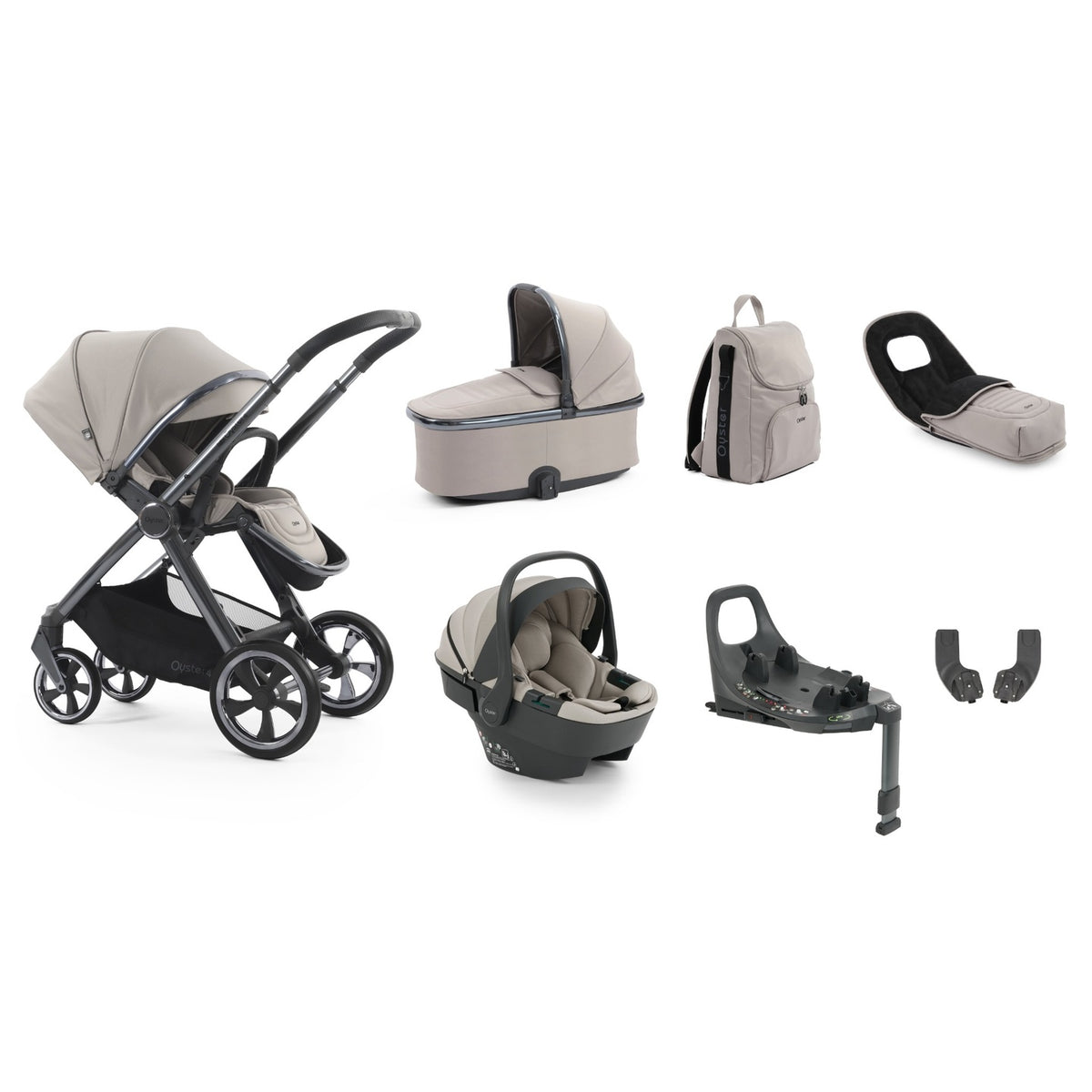 Babystyle Oyster4 Luxury 7 Piece Bundle - Stone