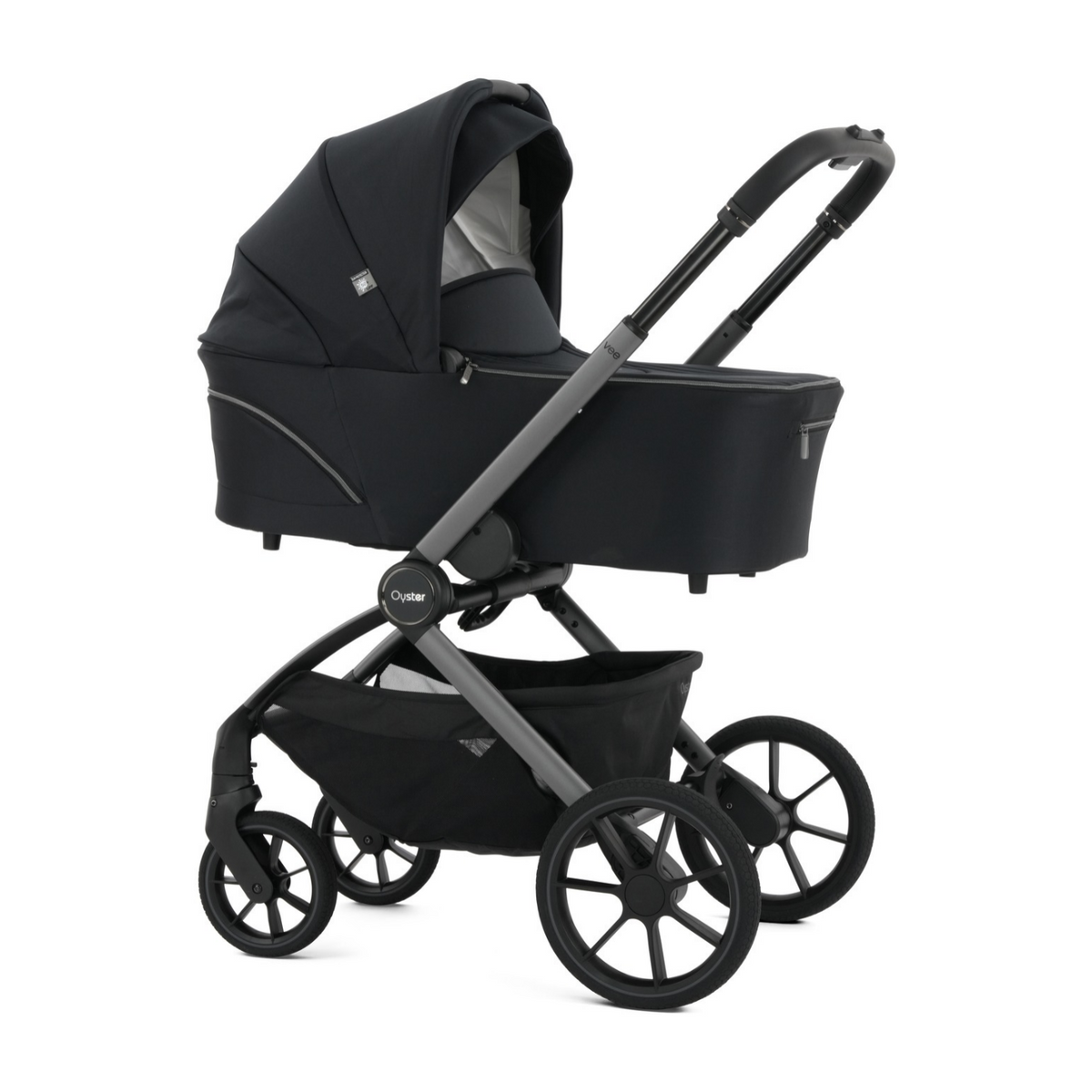 Oyster Vee Travel Car Seat Bundle - Liquorice