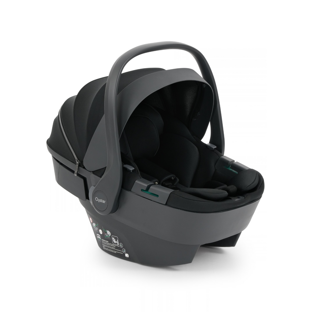 Oyster Vee Travel Car Seat Bundle - Liquorice