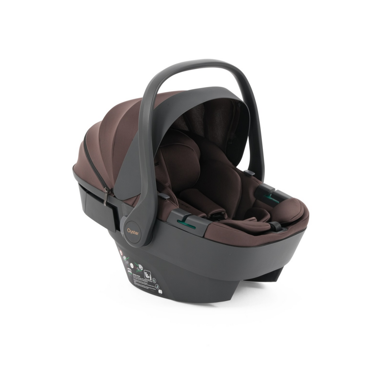 Oyster Vee Travel Car Seat Bundle - Chocolate