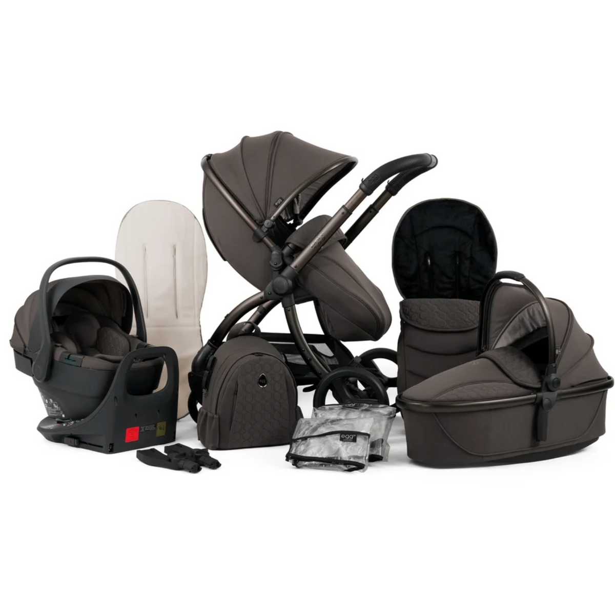 Egg3 Luxury 8 Piece i-Size Bundle - Chocolate Velvet