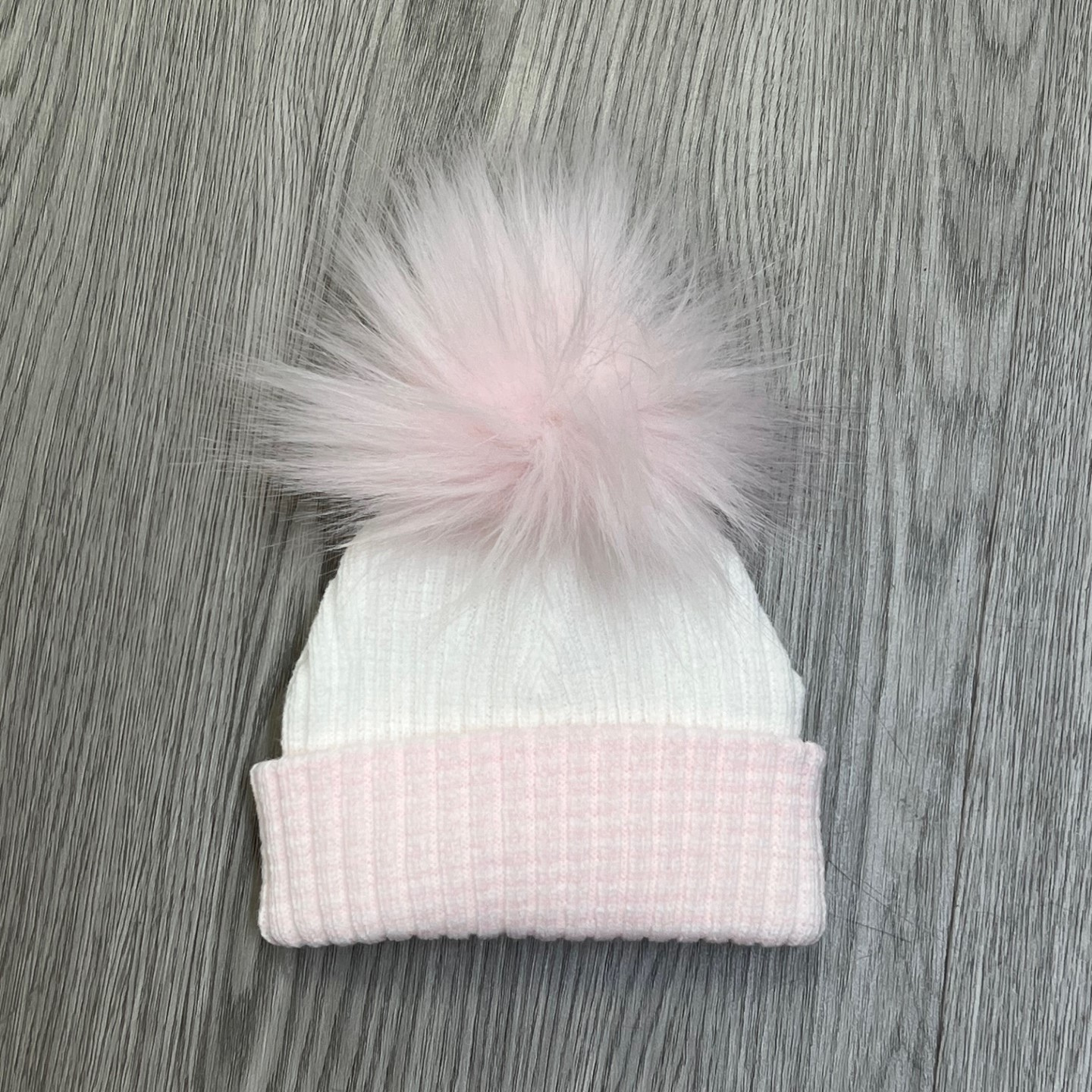 Baby 1st Size Pom Pom Hat