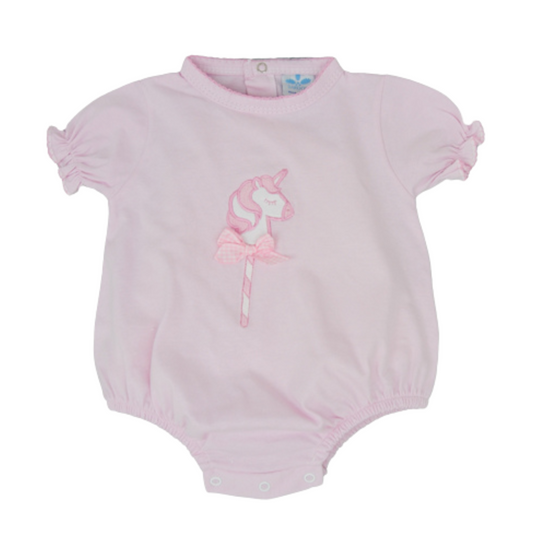 Sardon Baby Girls Pink Unicorn Romper