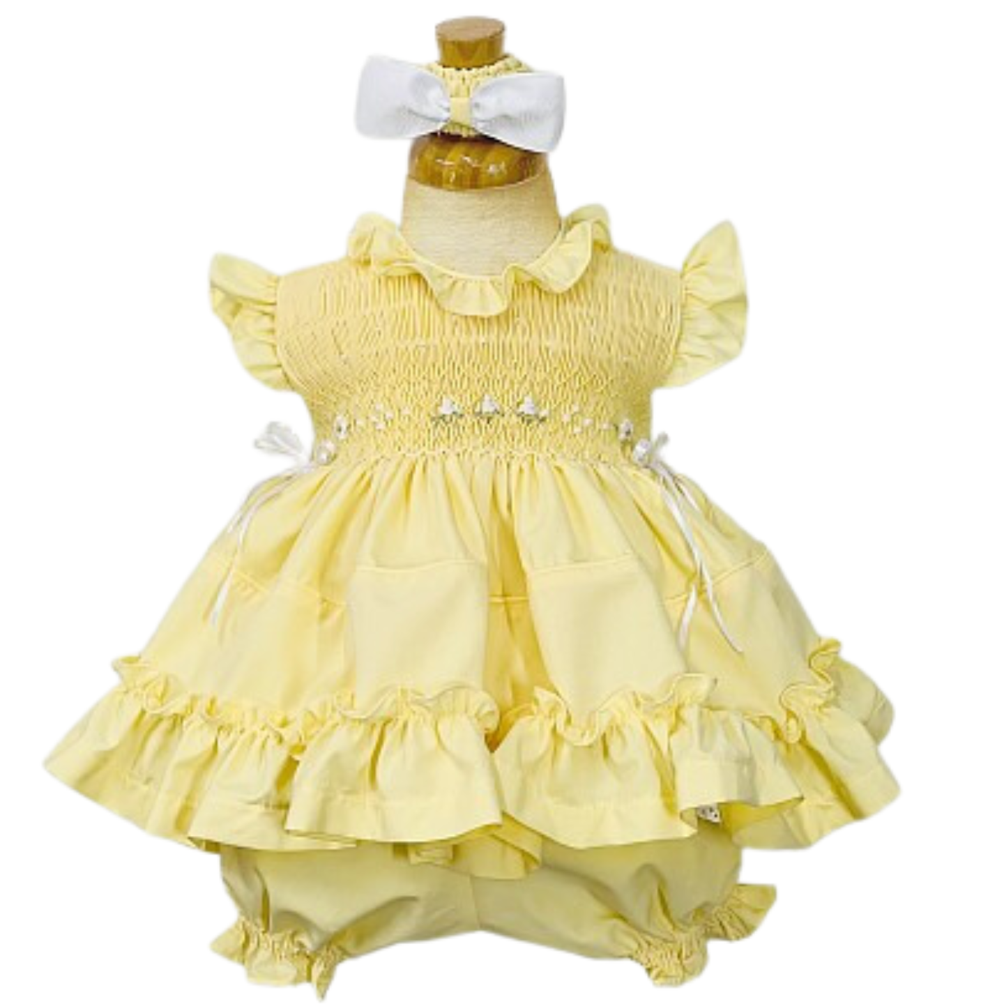 Pretty Originals Lemon Smock Dress Set