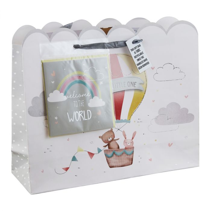 Hello Little One Unisex Gift Bag & Card