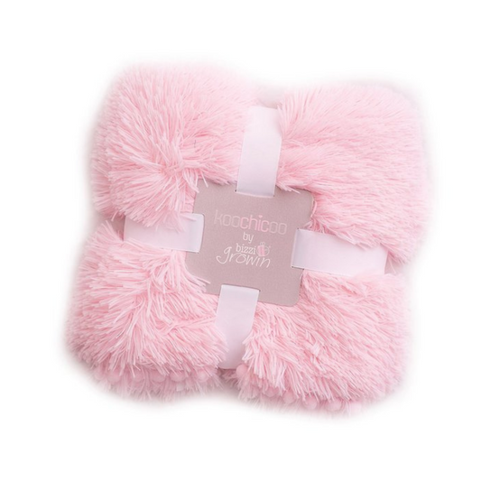 Koochicoo - Blush Pink Fluffy Baby Blanket