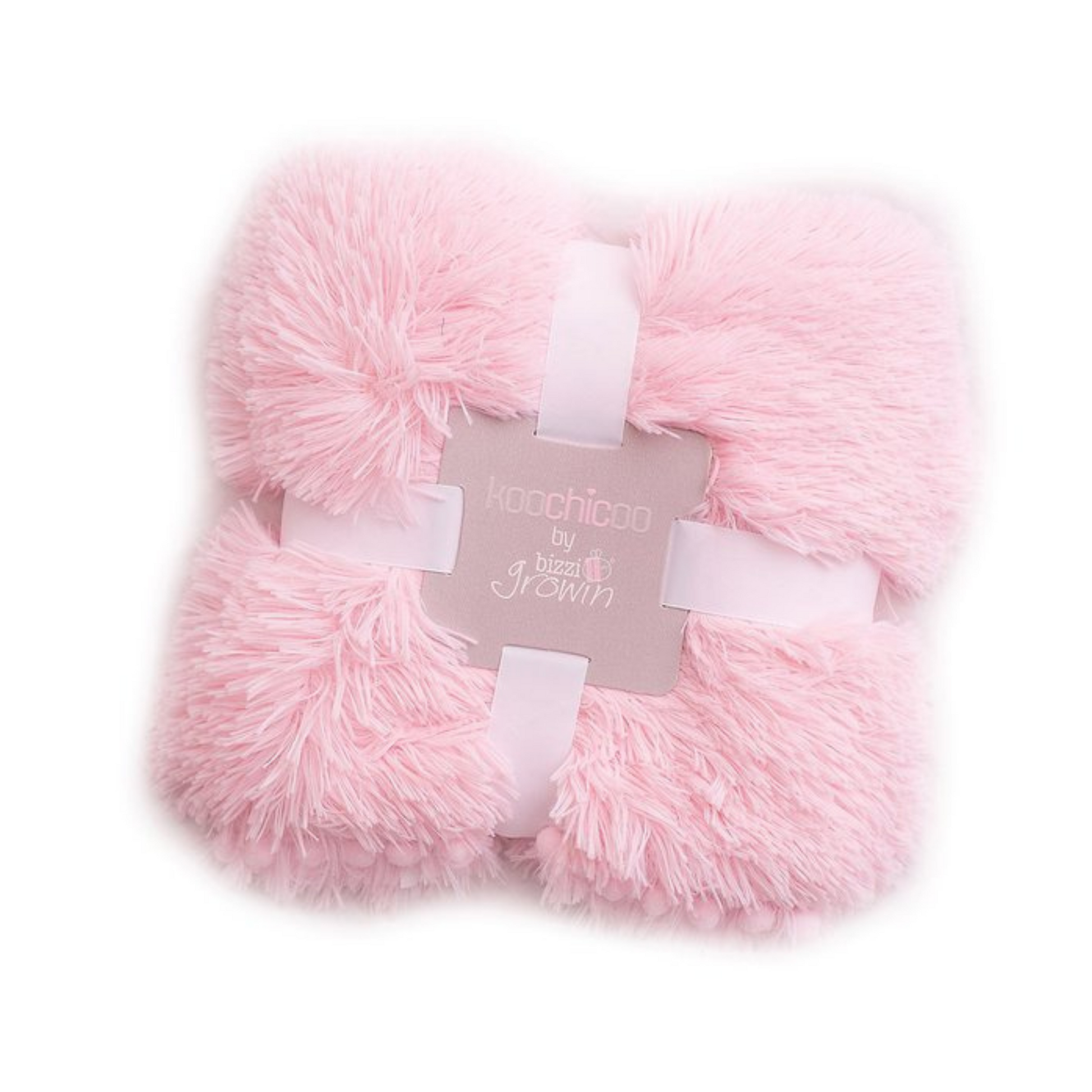Koochicoo Blush Pink Fluffy Baby Blanket Bella Boo's Baby Boutique