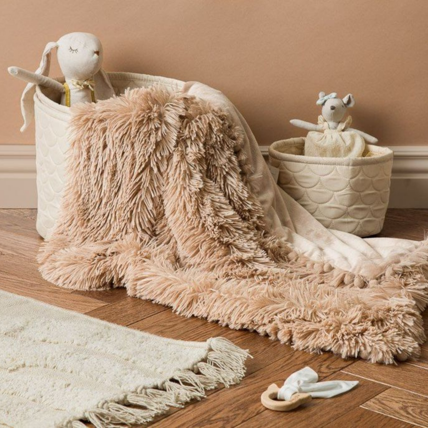 Koochicoo - Biscotti Fluffy Baby Blanket