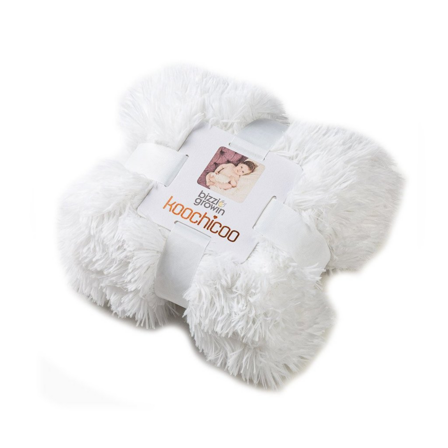 Koochicoo - Ice White Fluffy Baby Blanket