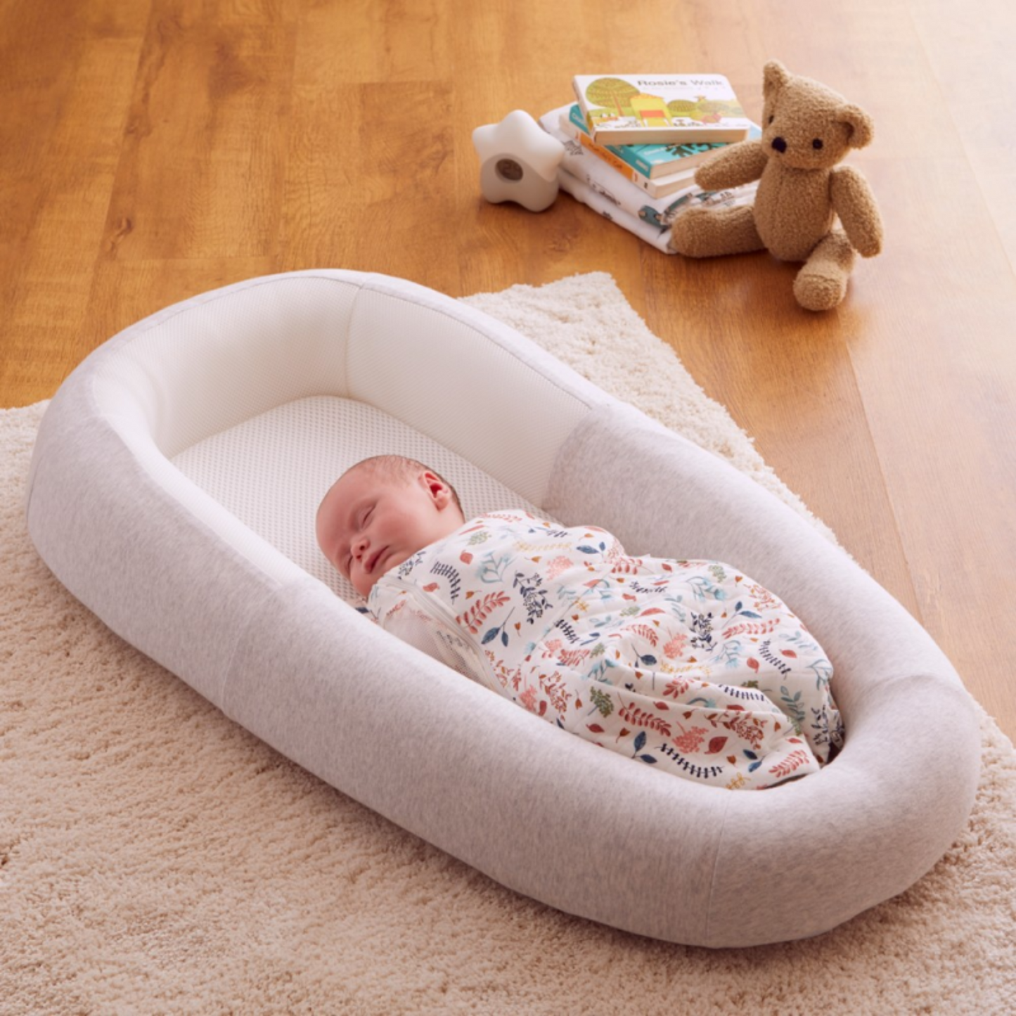 Purflo Sleep Tight Baby Bed - Minimal Grey